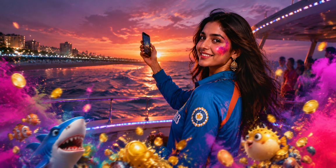Chennai cricket betting with festive Holi colors