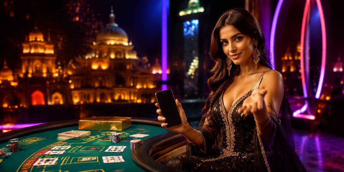 Lucknow old city setting with baccarat and casino theme